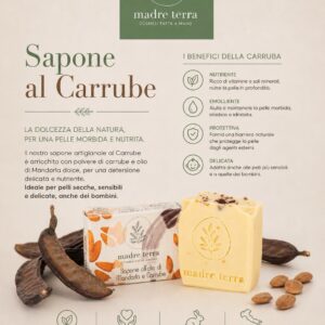 Sapone solido all'olio di Mandorla e Carrube