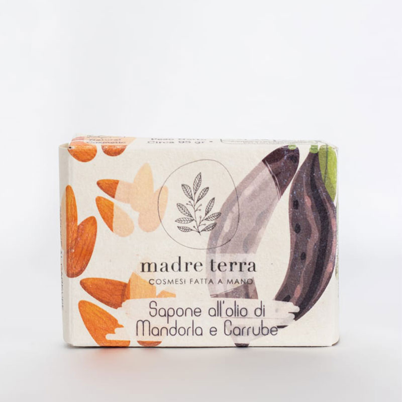 Sapone solido all'olio di Mandorla e Carrube - immagine 4